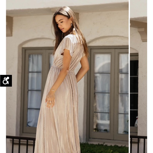 COPY - Bohme maxi champagne dress. Worn once, excellent condition - Picture 1 of 9